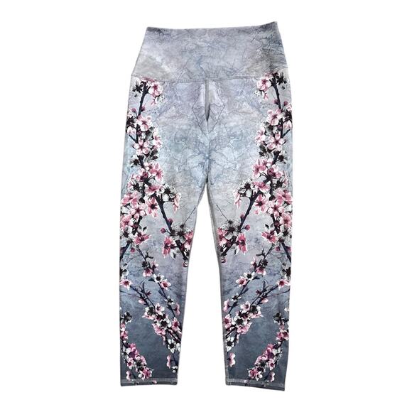 EVOLUTION AND CREATION Womens Size Medium Fits Small Cropped Yoga Leggings Pants - Picture 1 of 5